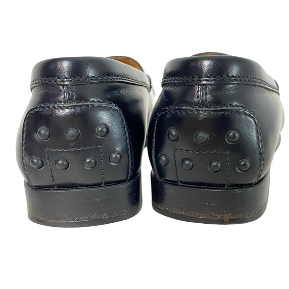 Tod’s Loafers Womens Size 5.5 Black Tods Leather Preppy Shoes Slide On - Picture 11 of 16